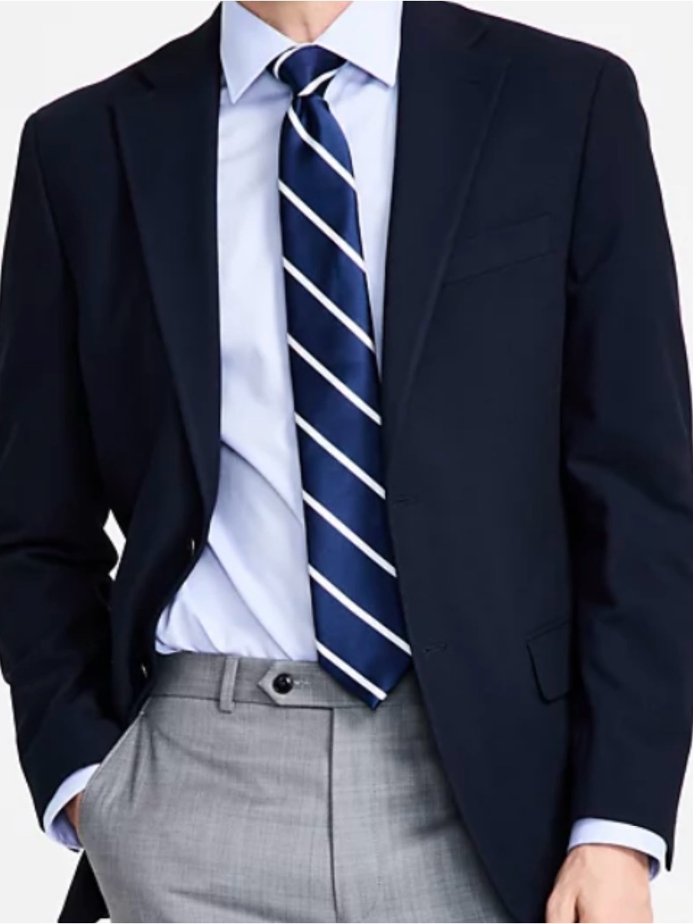 Michael Kors Men's Pinwale Navy Sport Coat